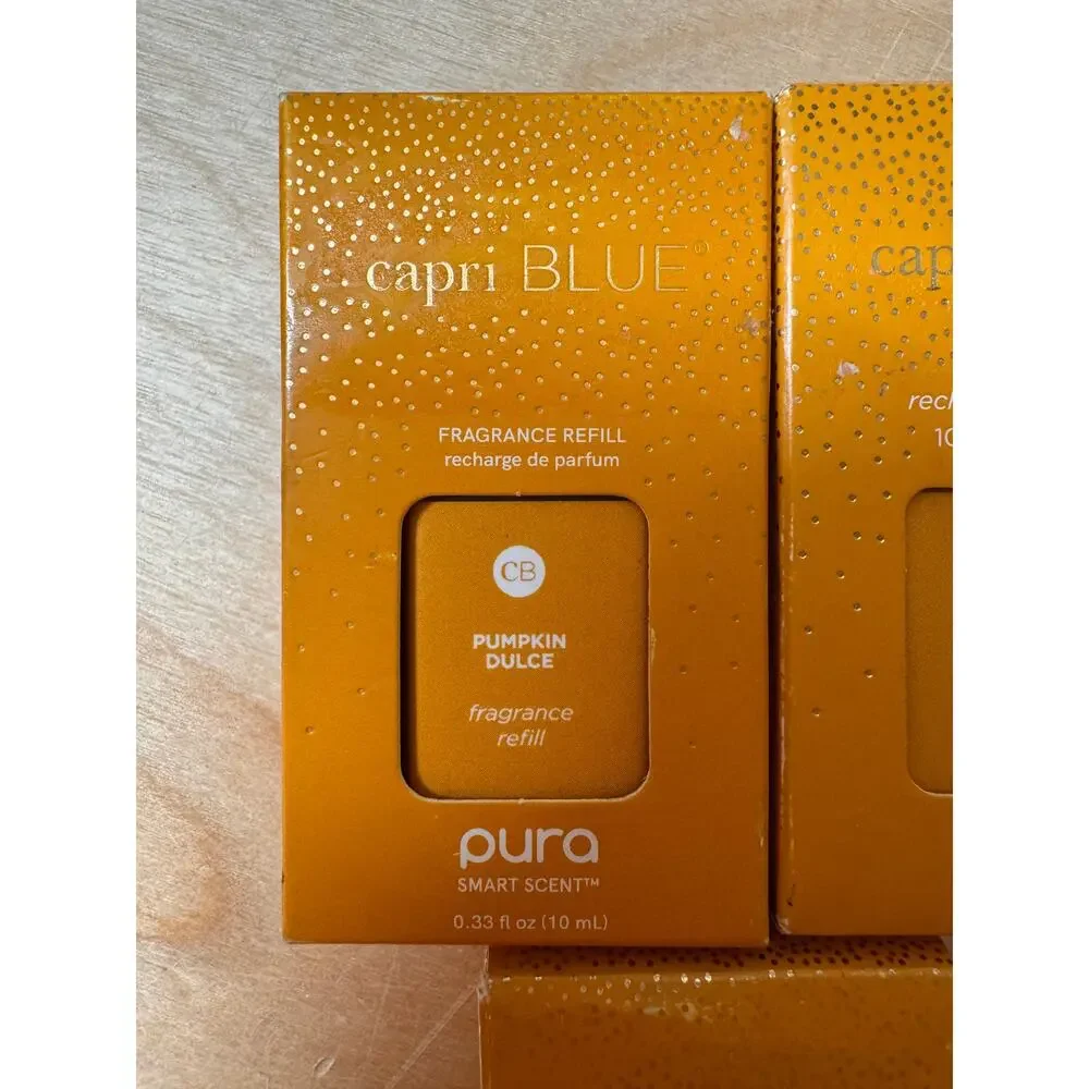 Capri Blue Pura Smart Scent SET OF 3 Pumpkin Dulce Fragrance Refill, NEW IN BOX